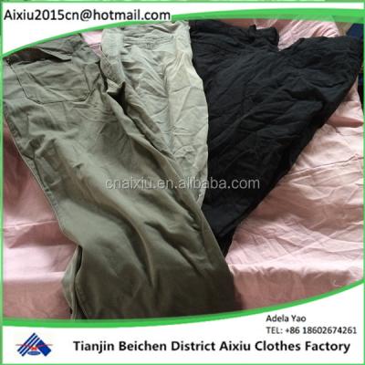 China Men Used Clothing Bulk High Quality Clothing And Shoes Mens Cotton Pants Used Clothing for sale