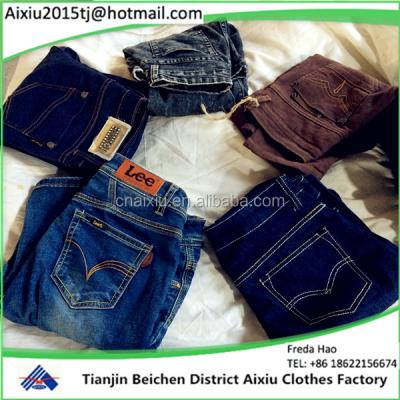 China Fashion Used Clothing For Sale Used Women Denim Pants Clothing / Wholesale Used Clothing for sale