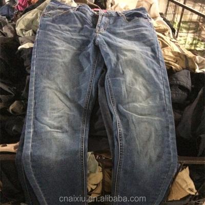 China Ladies Matched Fashion Ladies Denim Pants Export Second Hand Clothing for sale