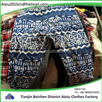 China Ladies Used Clothing Cheap Used Clothing, Lady Summer Cotton Pants Used Clothing for sale