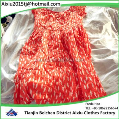 China 100% Cotton Ladies Cotton Dress Used Clothes / Clothing Ball Summer Wholesale for sale