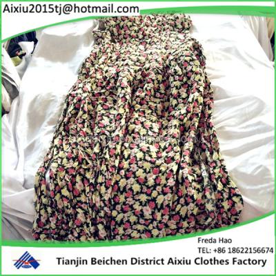 China Cheap 100% Cotton Best Quality Used Old Women Cotton Dress Clothes for sale