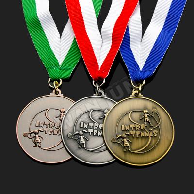 China Europe Medal Manufacturers Wholesale High Quality Customized School Badminton Club Metal Sports Medal for sale