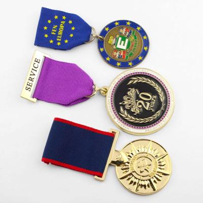 China Europe Souvenir Gold Ribbon Bronze Custom Medal of Honor Military Medal of Honor, Warfighter Medal of Honor for sale