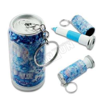 China Key Chain Mini Pen Keychain With Metal Metal Container Custom Small Key Chain Container for sale