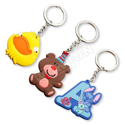 China Fashion Anime Key Chain Kawaii Cartoon Keychain Custom Soft PVC Keychain Soft Cute Anime Figures Pendant for sale