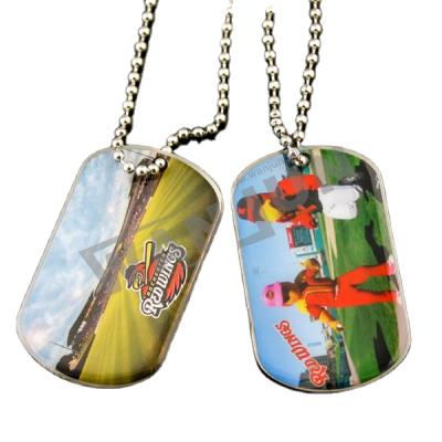 China Custom Made Custom Logo Dog Tag Metal Sublimation Dog Tag Collar Europe Image Dog Tag for sale