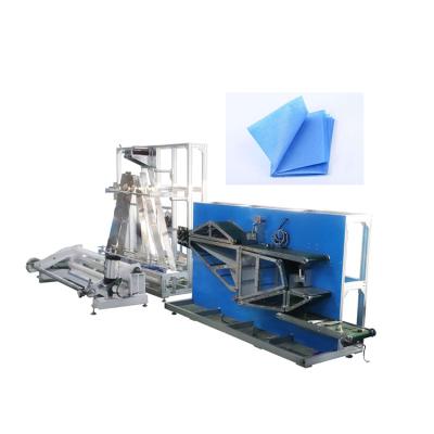 China Disposable Bed Making Disposable Bed Making Medical Bed Sheet Making Machine Non Woven Hospital Bed Sheet Folding Cutting Disposable Bed Sheet Machine for sale