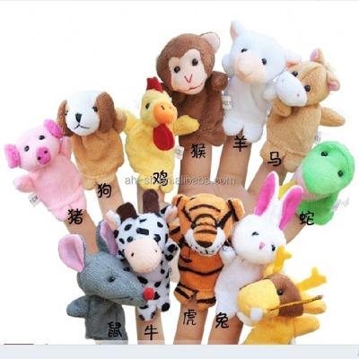 China Lovely Plush Family Stuffed Plush Finger Puppet Toys for sale