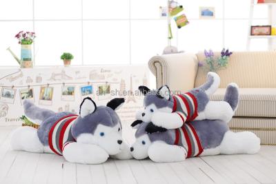 China Husky Plush Dog Plush Toys / Cozy Cushion Large Pillow Doll For Leaning On for sale