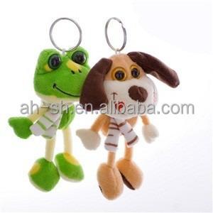 China 8CM Mini Plush Stuffed Animal Key Chain , Custom Small Key Chain Toys for sale