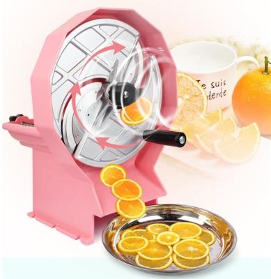 China Sustainable New Pink Color Stainless Steel Food Fruit Fruit Hand Slicer Vegetable Slicer Machine for sale