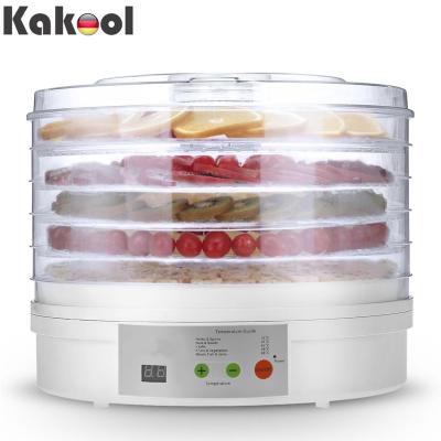 China Home Use KAKOO Electric Fruit Dryer SX-Series Home Appliance Vegetable Fruit Mini Round Digital Home Food Dehydrator for sale