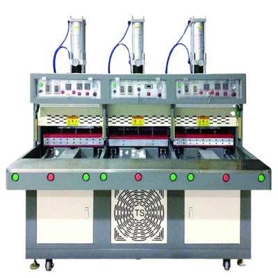 China Suitable for making various types of shoes of 3-Station shoe uppers seamless heating machine and cooling press making machine for sale