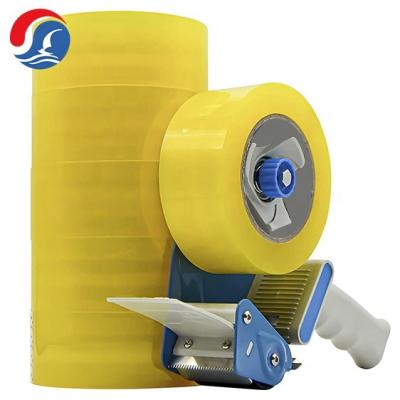 China Waterproof Clear Bopp Packing Tape Adhesive Tape Sealing Strips With Dispenser for sale