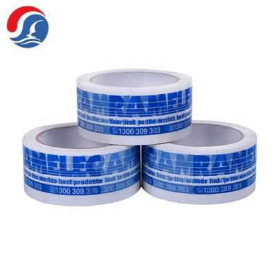 China Waterproof Custom Design Paper Tape Packaging Logo, Adhesive Tape For Boxes Fruit Packaging Printed Permanent Sealing Tape With Logo for sale