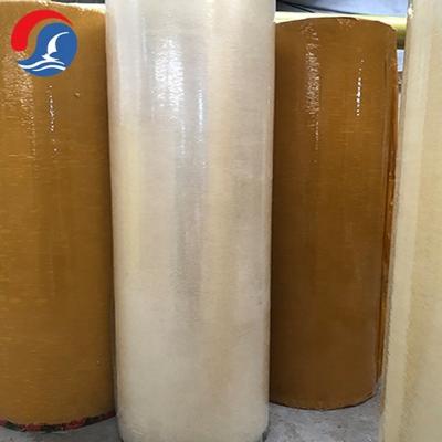 China Waterproof Yellowish Jumbo BOPP Roll Pressure Sensitive, Water Activated, Hot Melt for sale