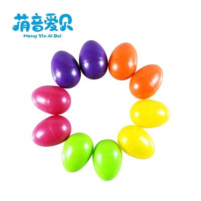 China Custom Egg Shaker Colorful Musical Instrument Egg Shaker With Logo Plastic Egg Shaker for sale