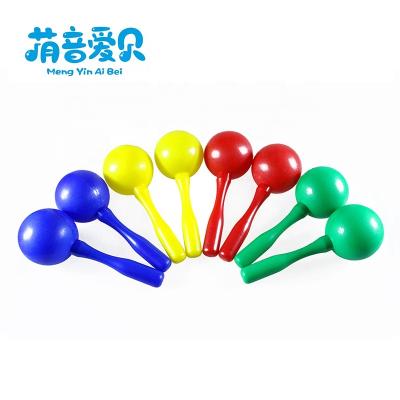 China Plastic Material Educational Maracas Musical Instrument Toy Music Toy Plastic Maracas for sale