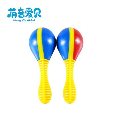 China Musical Instrument Musical Chinese Maracas Mini Colorful Plastic Toy Maracas for sale