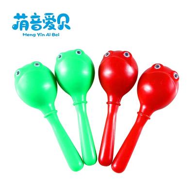 China Educational Toy Promotional Names Percussion Musical Instrument Animal Maracas Plastic Maracas for sale