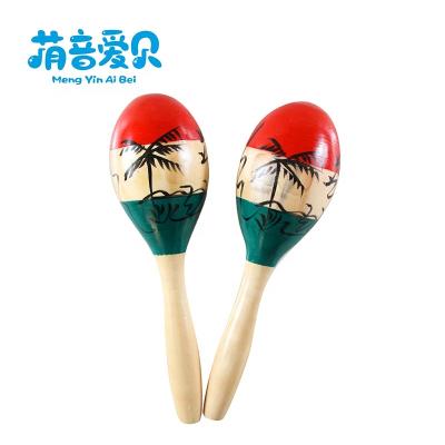 China Cheap Price Musical Baby Toys Wooden Toy Maracas for sale