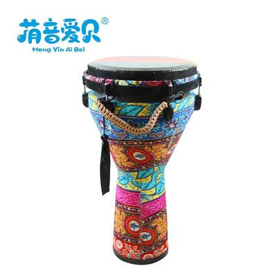 China Djembe Drums Wholesale Musical Instruments Hand Drum Colorful Djembe Percussion Drum 12 Inch African Drum for sale