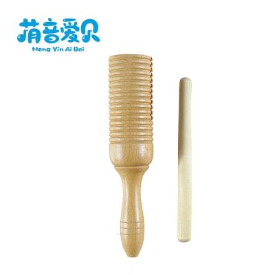 China Cartoon Toy Musical Instruments Wood Agogo Orff Instrument Wooden Tone Block for sale