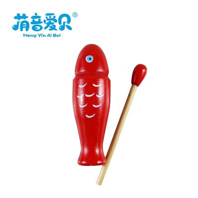 China Percussion Musical Instruments Orff Musical Instrument Agogo Tone Fish Serving Wooden Fish Tone Block for sale