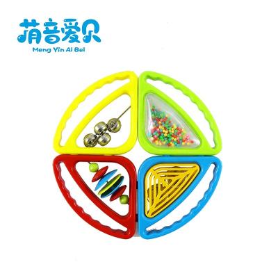 China Baby Musical Funny Cute Education Toy Rattle Toy Plastic Shaking Hand Bells Set Toy Rattles For Baby for sale