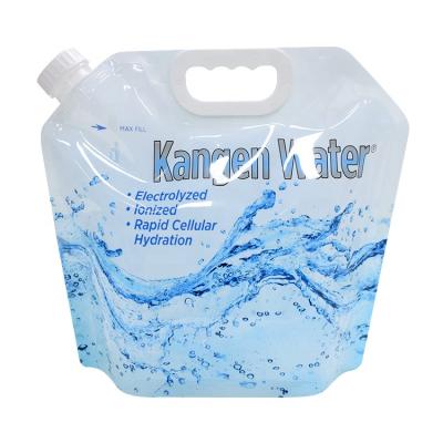 China Food Grade Moisture Proof Kangen Reusable Collapsible Water Bag 5 Liter Bpa Free Packing Liquid Bag 5 Liter for sale