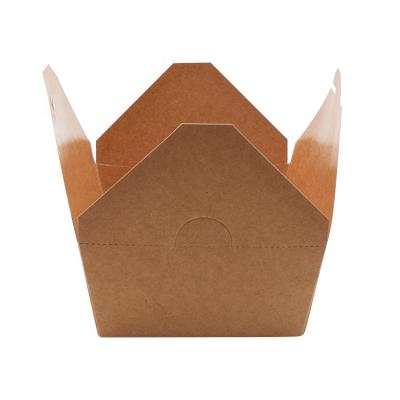 China Eco - Friendly Recycled Materials Kraft Paper Lunch Box Recycled Materials Take - Away Lunch Boxes for sale