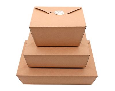 China Hot Selling Materials High Quality Salad Takeaway Food Packaging Box Eco Friendly Recycled Food Lunch Box for sale