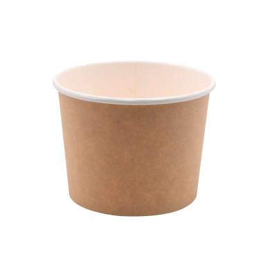 China Disposable Biodegradable Eco Friendly Kraft Salad Paper Bowl With Paper Lid for sale