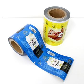 China Moisture Proof Custom Printing Aluminum Foil Coffee Sachet Packaging Roll Film for sale