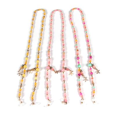 China Accessories Acrylic Simulated Pearl Beaded Glass Chain Metal Eyeglasses Chain for sale