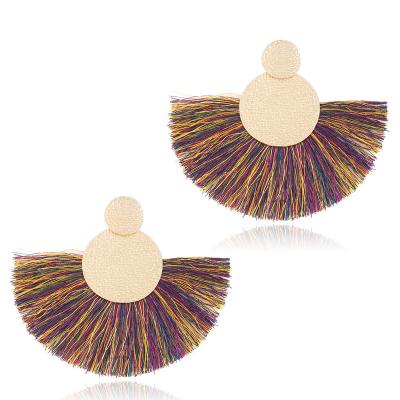 China Environmentally Friendly Fashion Accessories Bohemia Tassel Hollow Helix Earring for sale