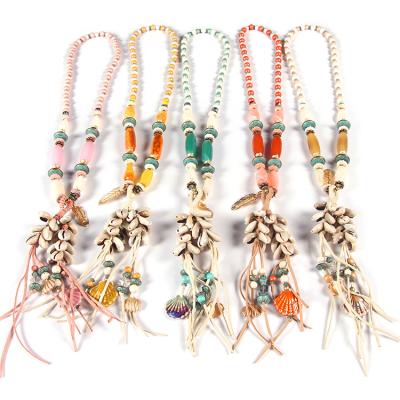 China Handmade Beaded Glass Beads Pendant BOHEMIA Necklace Natural Stone Necklace for sale