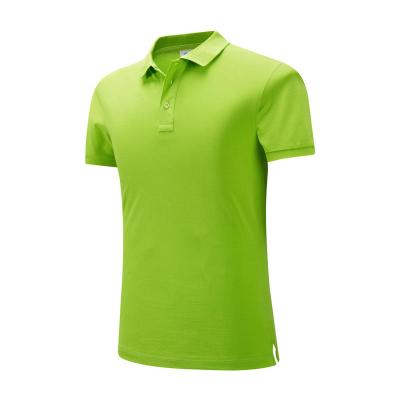 China Custom Logo High Quality Cotton Polo Shirts Solid Anti-wrinkle Men's Golf T-shirts Blank Tee for sale