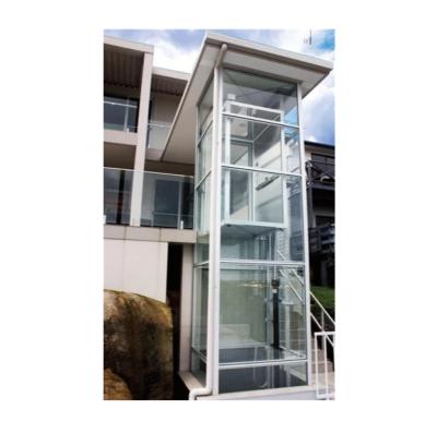 China 800KG 2 Stop Contemporary Commercial Platform Cabin Steel Floor Elevator 4.7KW For Park Lift System for sale