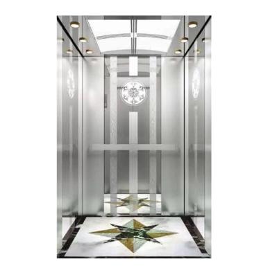 China Fuji Eclectic 450KG 6 Passenger Elevator for Home Speed ​​Motor Drive VVVF Luxury Cabin Elevator with LED Light for sale