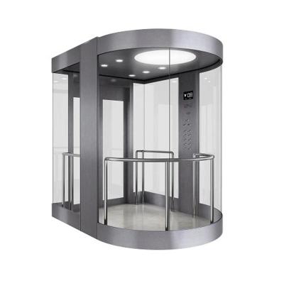 China Contemporary Outdoor Price 2m/s Panoramic Elevator 1150KG Goods And 3phase 380Vac Passenger Elevator for sale