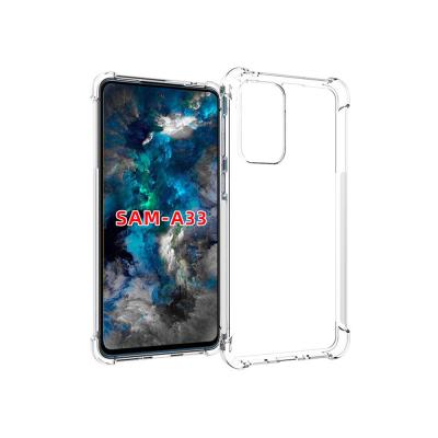 China Anti-fall ultra clear transparent tpu shockproof case for Samsung Galaxy A33 soft back cover for Samsung A33 for sale