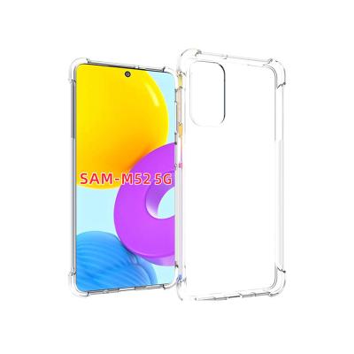 China Anti-drop ultra clear transparent tpu shockproof case for Samsung Galaxy M52 5G soft back cover for Samsung M52 5G for sale