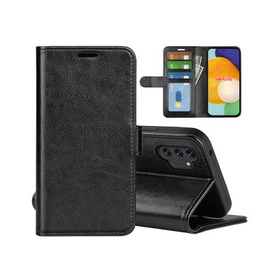 China Shockproof Crazy Horse Leather Flip Wallet Case For Samsung Galaxy A13 4G Card Slot Cover For Samsung A13 4G for sale