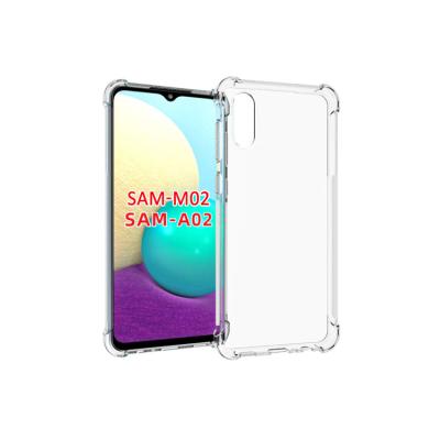 China Ultra clear transparent tpu shockproof case for Samsung Galaxy A02 soft back cover for Samsung M02 for Samsung A02/M02 for sale