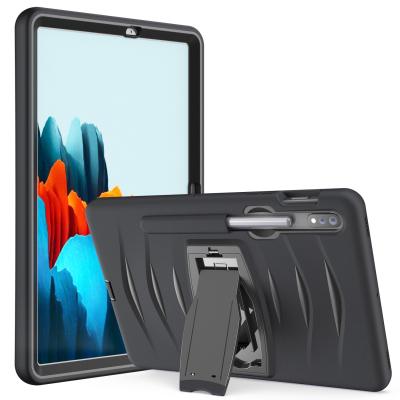 China 3 in 1 Heavy Duty Shockproof Back Cover for Samsung Galaxy Tab S7 Case with Kickstand for T870 T875 for Galaxy Tab S7 for sale