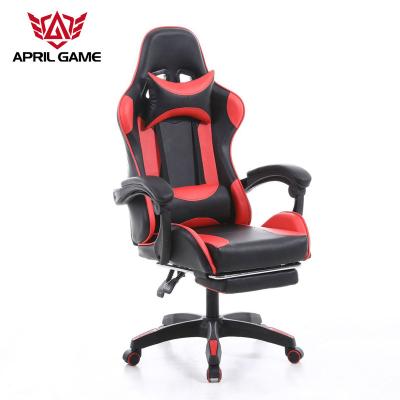 China Wholesale Custom Logo High Adjustable 2D PU Armrest PC Gamer PC Gamer Chair Computer Leather Back Gaming Chair With Footrest for sale