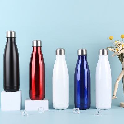 China Custom Stainless Steel Gym Sport Drinks Bottle Thermos Cola Double Wall Sustainable Bulk Metal Airtight Seal Insulated Water Bottles for sale