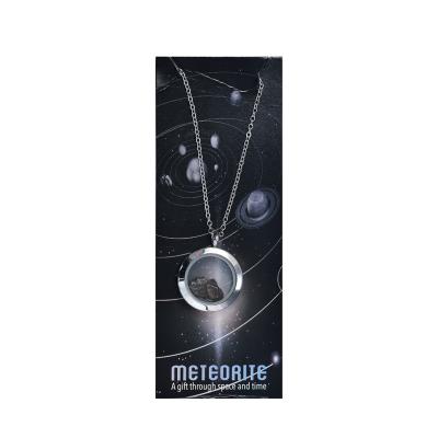 China Unique Hard Specimen Pendant Delicate Gift Meteorite Design Pendant Necklace for sale